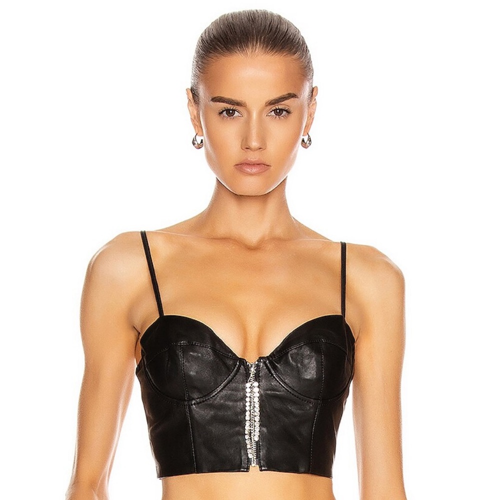 GRLFRND Leather Top